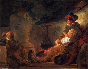 Night Scene — Jean-honoré Fragonard