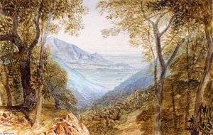 View Of The Ducal Palace, Massa, Northern Italy — Edward Lear