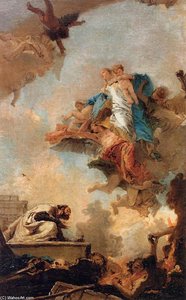 La Aparición De La Virgen A San Simón Stock — Giambattista Tiepolo