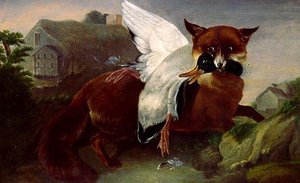 Fox And Goose — John James Audubon