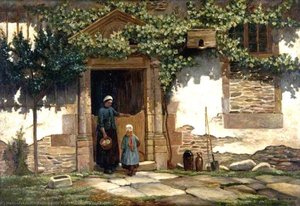 Doorway And Figures — Robert Weir Allan