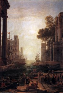 Die Ausfahrt Der Heiligen Paula Romana In Ostia — Claude Lorrain (claude Gellée)