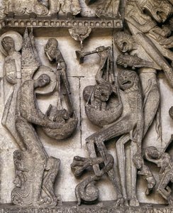 Last Judgment (detail) — Gislebertus