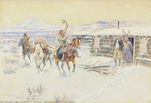 Weihnachten Im Line Camp — Charles Marion Russell