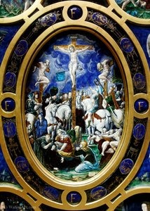 The Crucifixion, Central Panel Of An Altarpiece. — Léonard Limosin