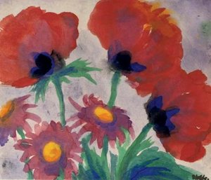 Poppies And Daisies — Emile Nolde