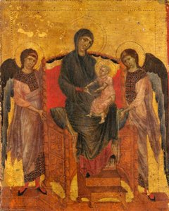 The Virgin And Child Enthroned With Two Angels — Cimabue