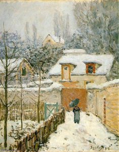 Neige À Louveciennes — Alfred Sisley