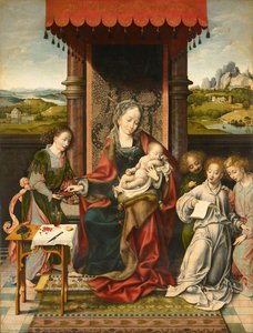Dziewica Z Dzieciątkiem I Aniołami — Joos Van Cleve