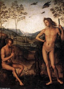 Apollon Et Marsyas — Le Pérugin