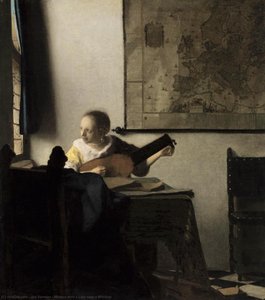 Kvinna Med Luta Vid Fönster — Johannes Vermeer
