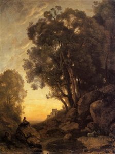 Le Berger Italien, Soir — Jean-baptiste-camille Corot