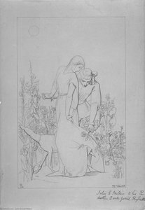 My Beautiful Lady (also Known As Lovers By A Rosebush) — Sir John Everett Millais