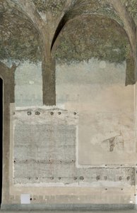 Sala Delle Asse, Detail Of Monochrome During The Restoration (2012-2015) — Leonardo Da Vinci