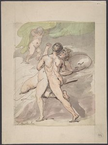 Nude Couple Embracing — Thomas Rowlandson