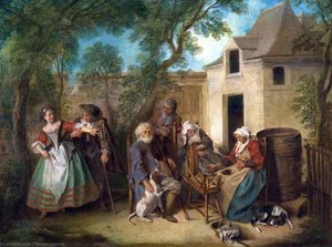 The Four Ages Of Man - Old Age — Nicolas Lancret