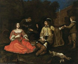 A Hunting Company Resting — Michiel Sweerts
