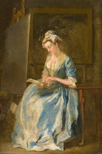 Portrait Of A Lady (probably The Artist's Wife) — Francis Hayman