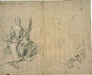 Study For The Portrait Of Madame Henriette De France — Marc Nattier
