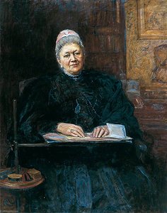 Mrs Phoebe Lankester — Herman Herkomer