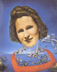 Portrait Of Gala S Rhinocerotickými Príznakmi — Salvador Dalí