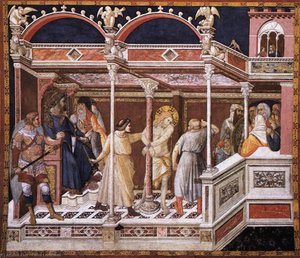 Assisi-vault-flagellation Of Christ — Pietro Lorenzetti