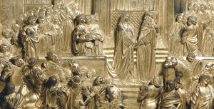 Solomon And The Queen Of Sheba (detail) — Lorenzo Ghiberti
