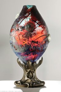 Vase À Motifs De Chardons (vers 1900) — 에밀 갈레