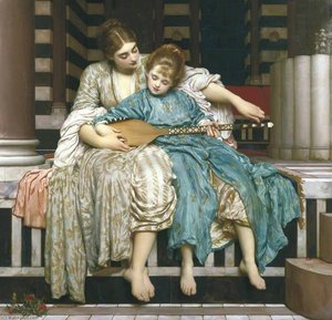 English Music Lesson‎ Français Leçon De Musique — Frederic Leighton