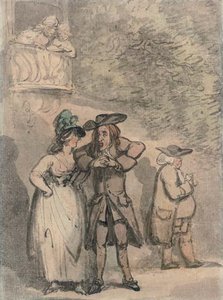 A Scene From Charles Dibdin's Comic Opera 'the Quaker' — Thomas Rowlandson