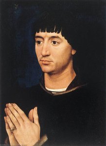 Portrait Diptych Of Jean De Gros (right Wing) — Rogier Van Der Weyden