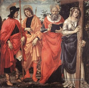 Čtyři Svatí Oltářní Obraz — Filippino Lippi