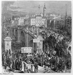 London Bridge, Engraved By Stephane Pannemaker — Paul Gustave Doré