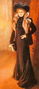 Laulajatar Aino Acktén Muotokuva — Albert Edelfelt