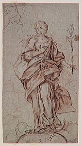 The Immaculate Conception And Heads Outlined — Bartolomé Esteban Murillo