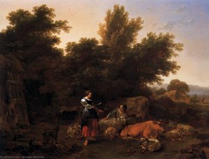 Southern Pastoral — Nicolaes Pietersz Berchem