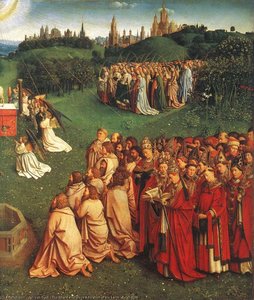 Die Gnadenbilderigung Des Lammes (detail Rechts) — Jan Van Eyck