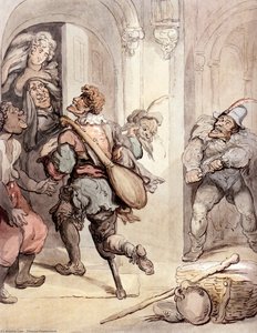 Travelling Players — Thomas Rowlandson