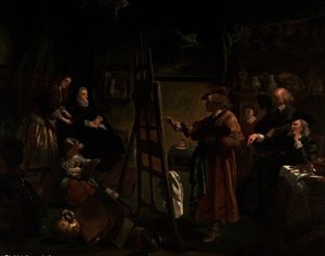 Rembrandt In His Studio — John Gilbert