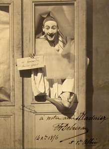 Pierrot Climbing Through A Window — Félix Nadar