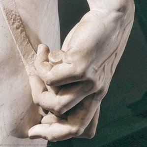 David (detalle) — Miguel Ángel