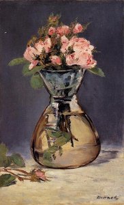 Mosee Rose In A Vase — Édouard Manet