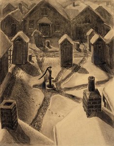 Village Slums — Grant Wood