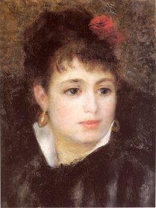 Donna Com A Rosa — Pierre-auguste Renoir