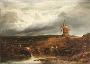Landscape With Windmill — John Linnell