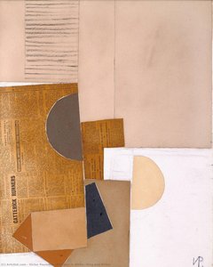 Abstract In White, Grey And Ochre — Viktor Pasmor