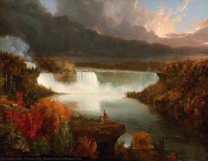 Vista Distante Delle Cascate Del Niagara — Thomas Cole