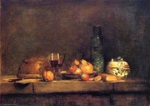Il Barattolo Di Olive — Jean-baptiste-siméon Chardin