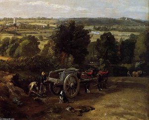 The Stour-Valley with the Church of Dedham (detail)