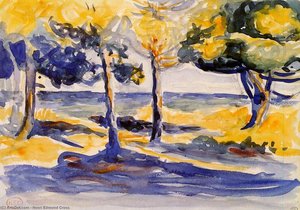 Bäume Am Meer — Henri Edmond Cross